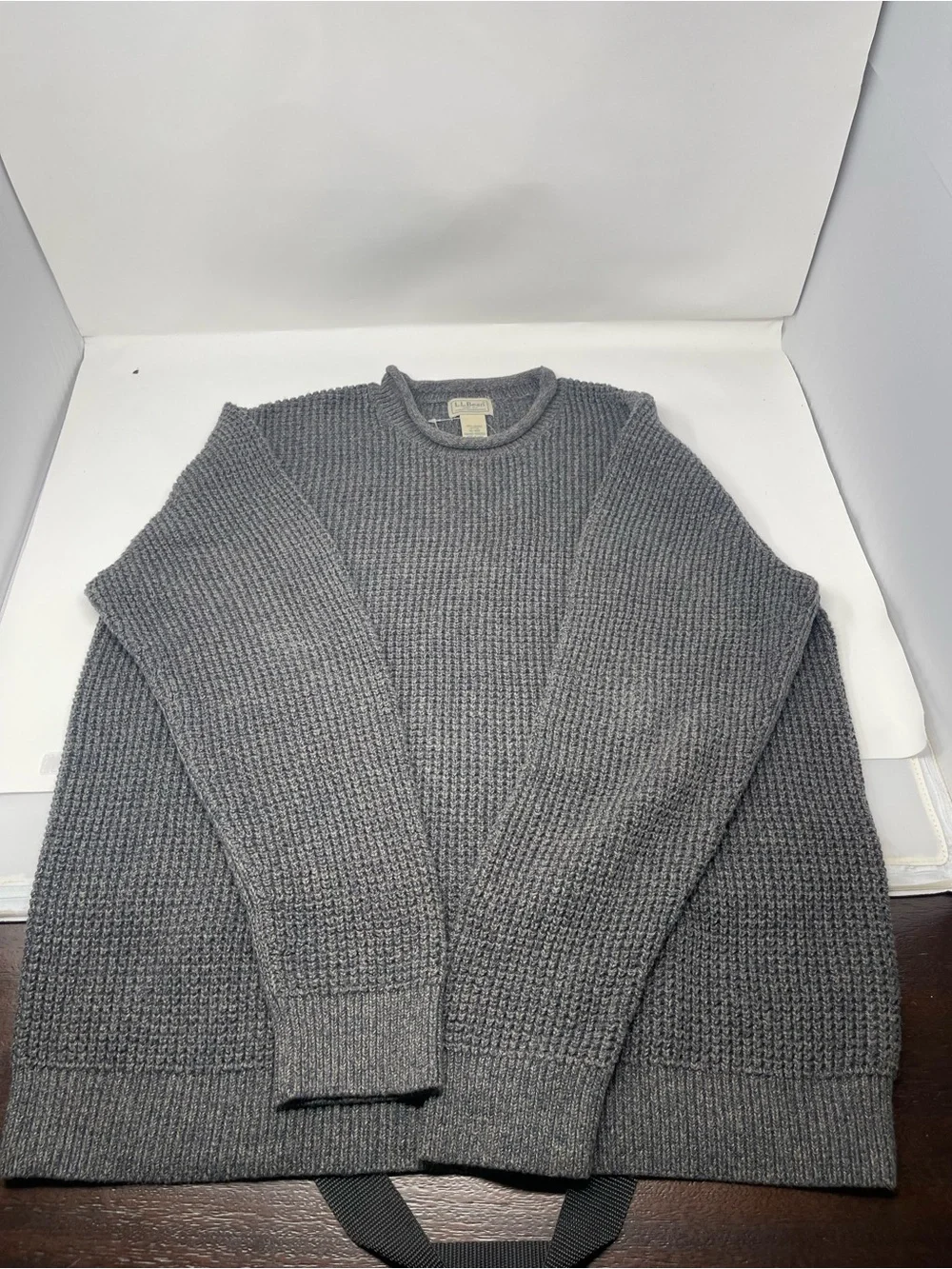 L.L. Bean Men's Heather Gray Crewneck Sweater